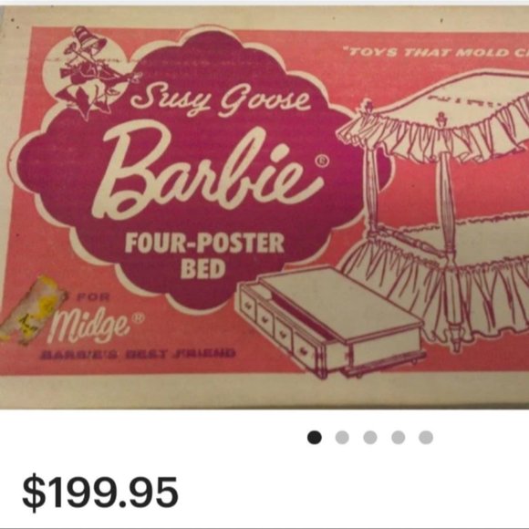 Mattel Accessories - Vintage collectible midge Barbie bed set